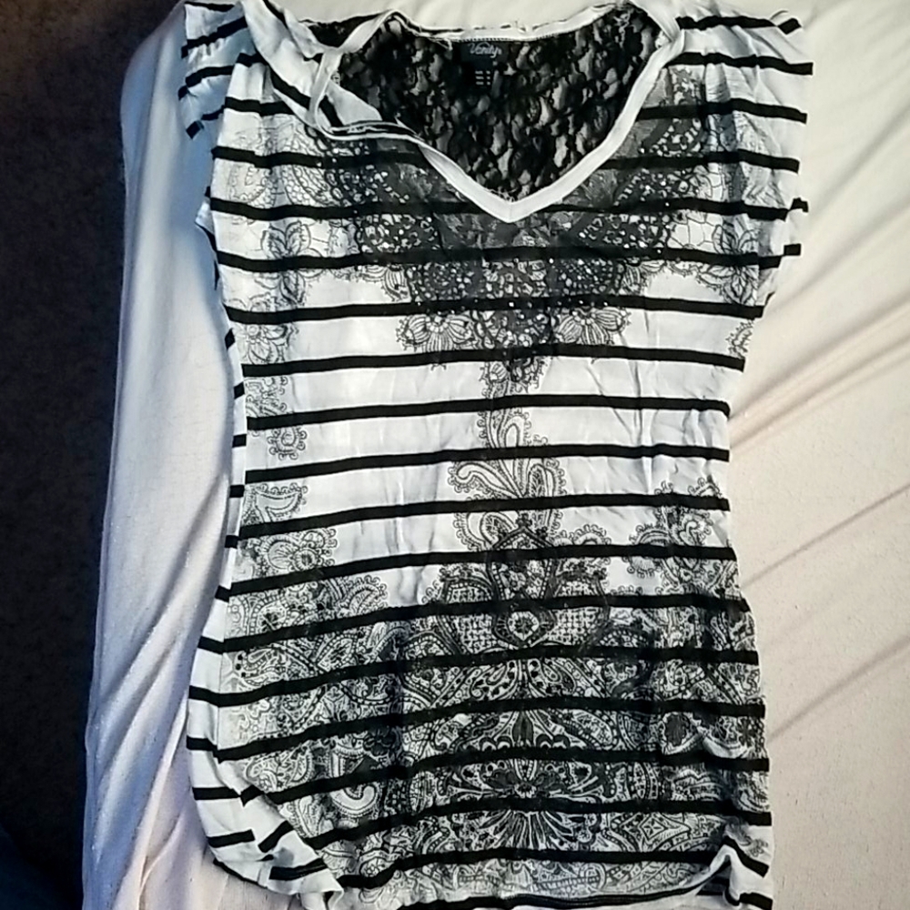 Vanity Black and White T-Shirt